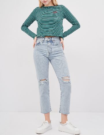 Bluza Pull&Bear, verde