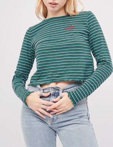 Bluza Pull&Bear, verde