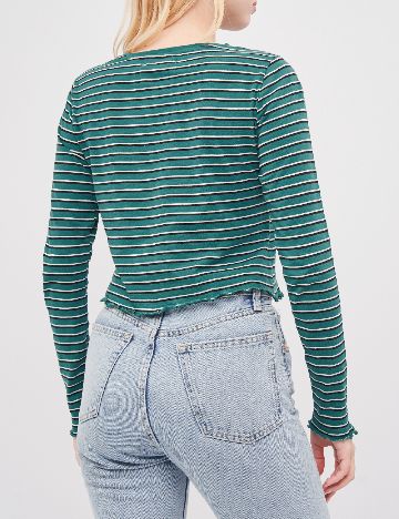 Bluza Pull&Bear, verde