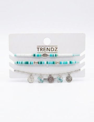 Set Bratari 3 bucati Trendz, turcoaz