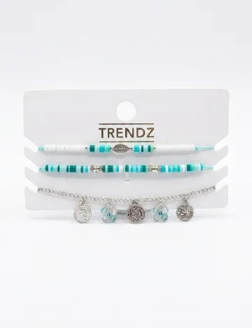 Set Bratari 3 bucati Trendz, turcoaz