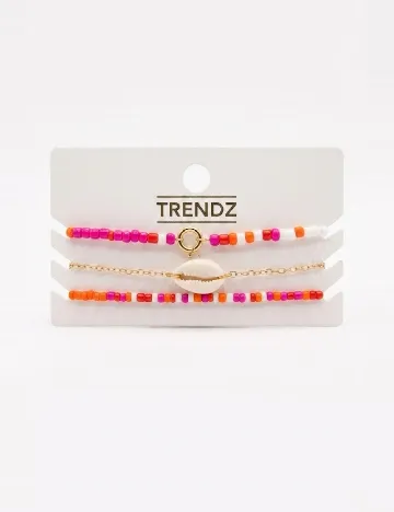 Set Bratari 3 bucati Trendz, mix culori