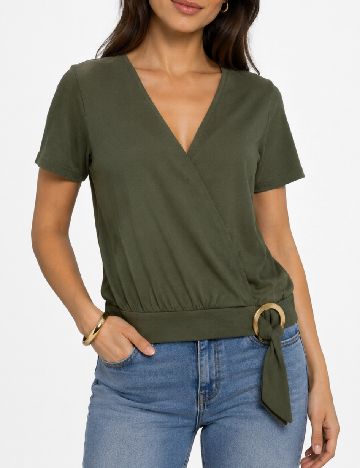 Top Bershka, verde