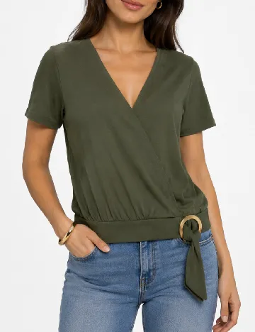 Top Bershka, verde