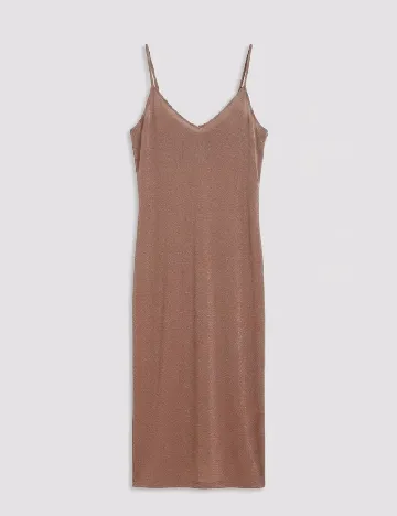Rochie medie Zara, roz pudra