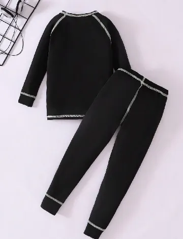 Pijama Shein Kids, negru