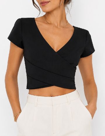 Top Zara, negru