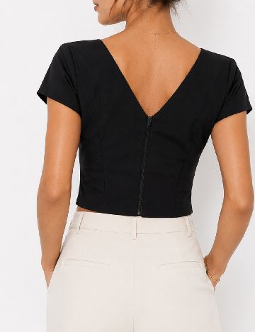 Top Zara, negru