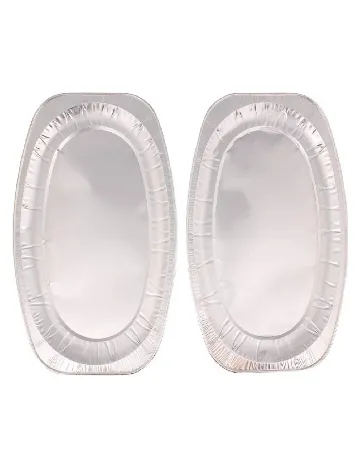 Set tavi de aluminiu 2 bucati Dumil, argintiu