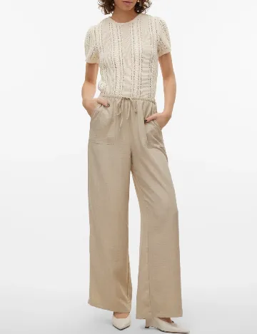 Pantaloni Vero Moda, bej