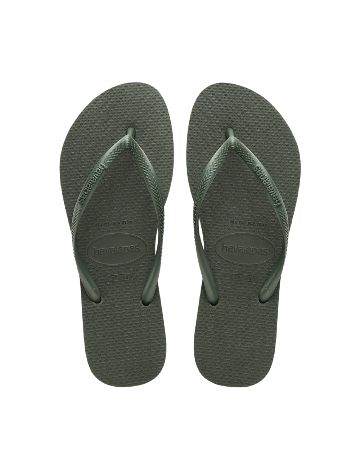 Slapi havaianas, verde