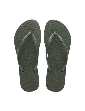 Slapi havaianas, verde