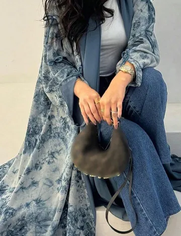 Kimono SHEIN, albastru/gri