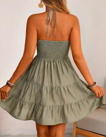 Rochie scurta SHEIN, verde