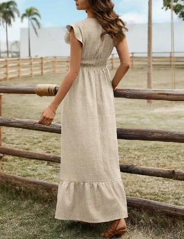 Rochie lunga SHEIN, maro deschis