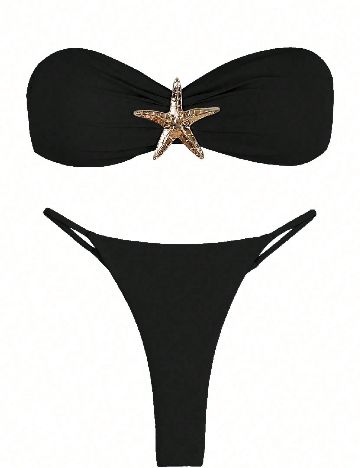 Costum de baie SHEIN, negru