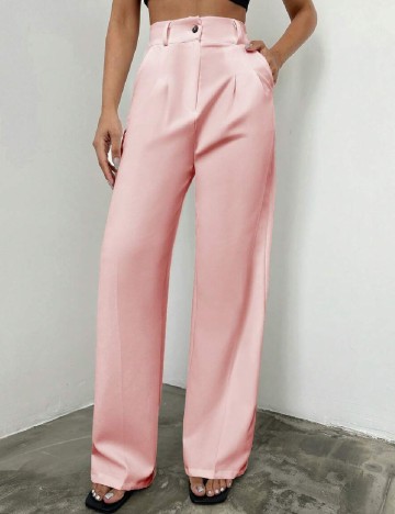 Pantaloni SHEIN, roz