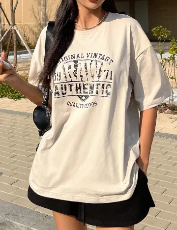 Tricou SHEIN, bej