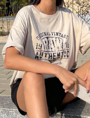 Tricou SHEIN, bej