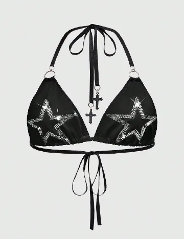 Sutien Romwe Plus Size, negru