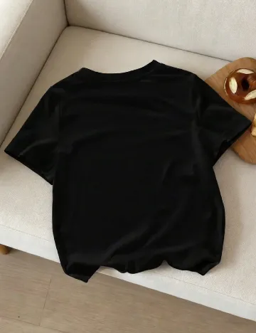 Tricou Shein Kids, negru