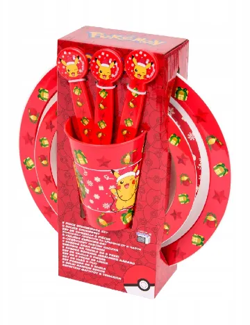 Set servire, 6 piese ACTION, rosu