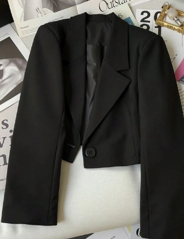 Sacou SHEIN, negru