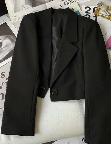 Sacou SHEIN, negru