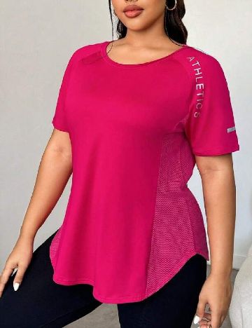 Tricou SHEIN CURVE, roz