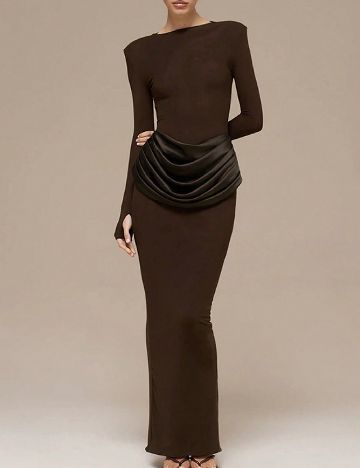 Rochie lunga SHEIN, maro