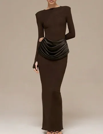 Rochie lunga SHEIN, maro