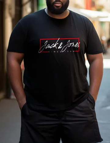 Tricou SHEIN Plus Size Men, negru