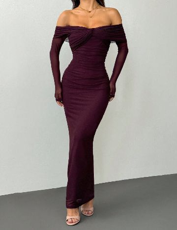 Rochie lunga SHEIN, pruna