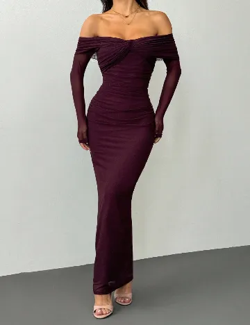 Rochie lunga SHEIN, pruna