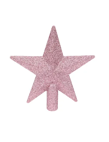 Stea decorativă pentru brad ACTION, roz
