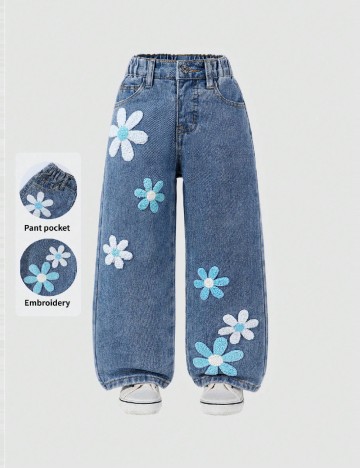Blugi Shein Kids, albastru