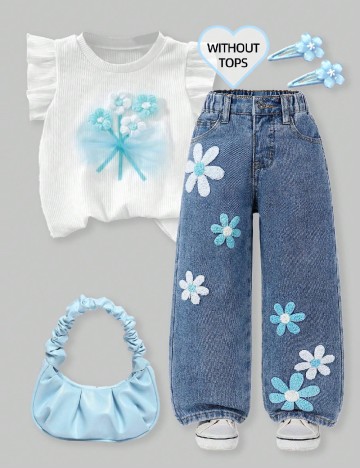 Blugi Shein Kids, albastru