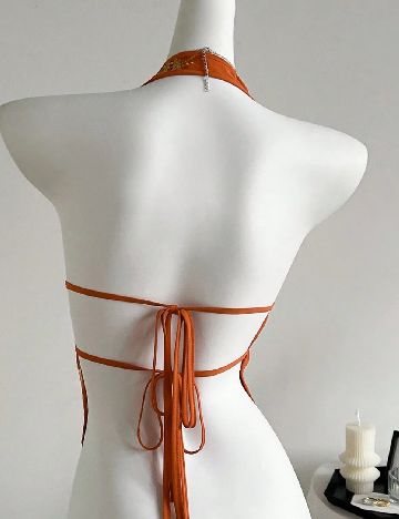Top SHEIN, portocaliu