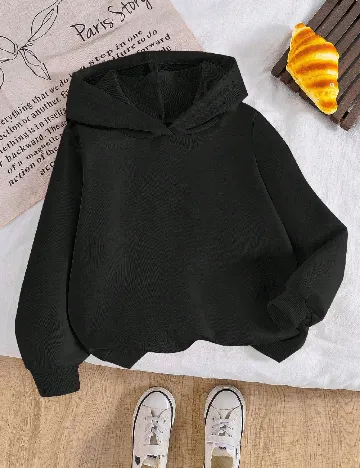 Hanorac Shein Kids, negru