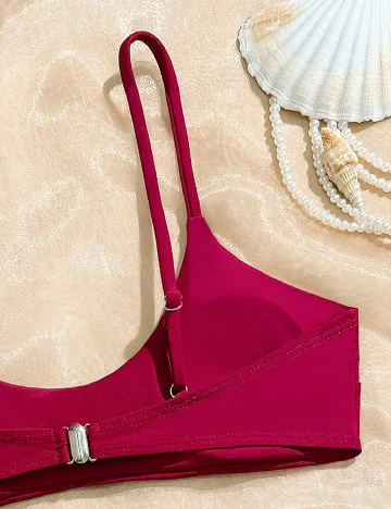 Costum de baie SHEIN, visiniu