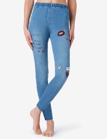 Pantaloni Calzedonia, albastru