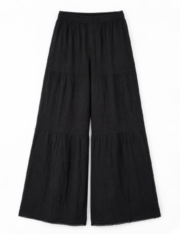 Pantaloni de plaja Calzedonia, negru
