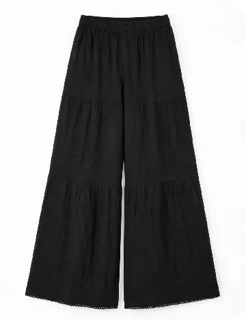 Pantaloni de plaja Calzedonia, negru