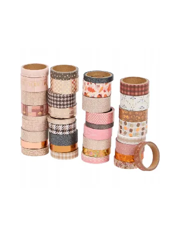 Set banda adeziva decorativa Washi Craft Sensations, mix culori