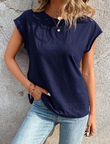 Tricou SHEIN, bleumarin