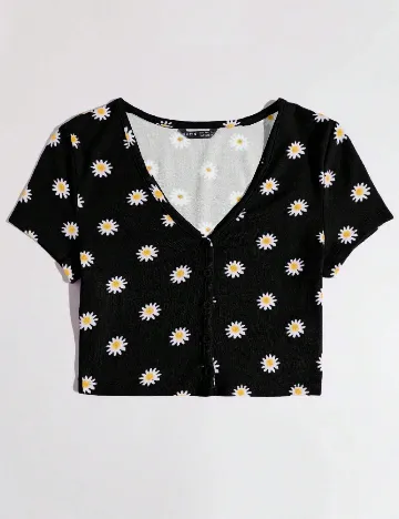 Top SHEIN CURVE, negru
