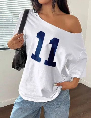 Tricou SHEIN CURVE, alb