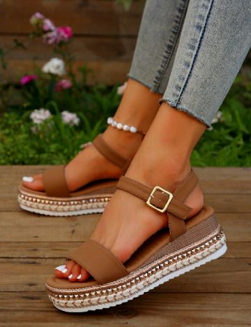 Sandale SHEIN, maro
