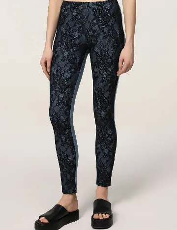 Colanti Tezenis, negru/albastru