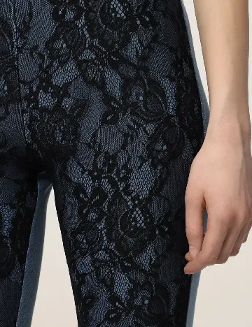 Colanti Tezenis, negru/albastru